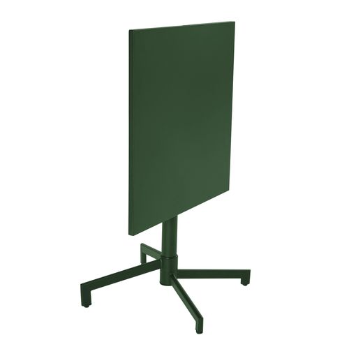 Ensemble Table 70 Cm Et 2 Chaises De Jardin En Métal Vert Forêt Palavas