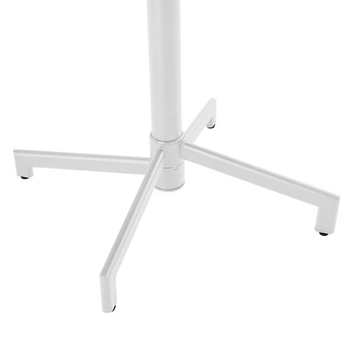 Ensemble Table 70 Cm Et 2 Chaises De Jardin En Métal Blanc Palavas