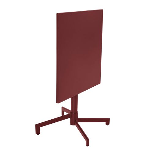 Ensemble Table 70 Cm Et 2 Fauteuils De Jardin En Métal Pourpre Palavas