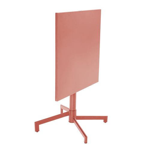 Ensemble Table 70 Cm Et 2 Fauteuils De Jardin En Métal Argile Palavas