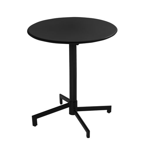 Ensemble Table De Jardin Et 2 Fauteuils En Métal Noir Palavas