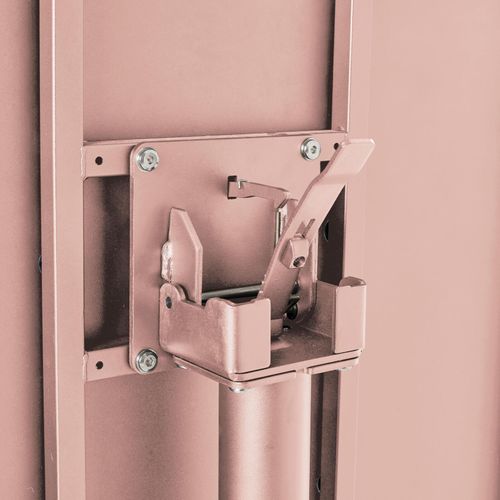 Ensemble Table De Jardin Et 2 Fauteuils En Métal Rose Poudré Palavas