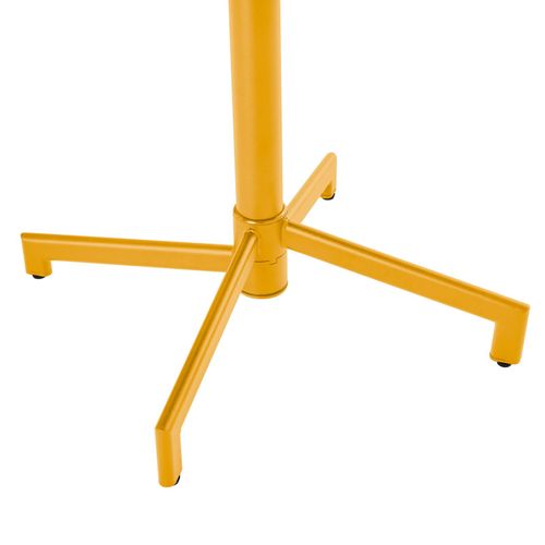 Ensemble Table De Jardin Et 2 Fauteuils En Métal Jaune Palavas