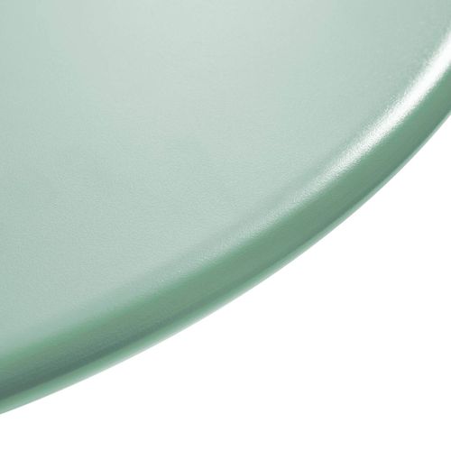 Ensemble Table De Jardin Et 2 Fauteuils En Métal Vert Sauge Palavas