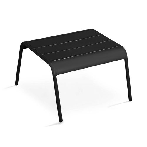 Lot De 2 Fauteuils Relax Avec Repose-pieds En Métal Noir Palavas