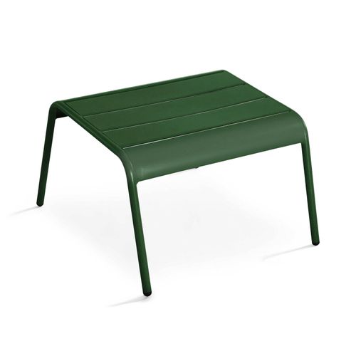 Lot De 2 Fauteuils Relax Avec Repose-pieds En Métal Vert Forêt Palavas