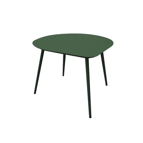 Lot De 2 Tables Basses De Jardin En Métal Vert Forêt Et Vert Sauge