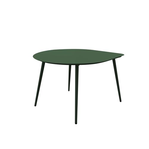 Lot De 2 Tables Basses De Jardin En Métal Vert Forêt Et Vert Sauge