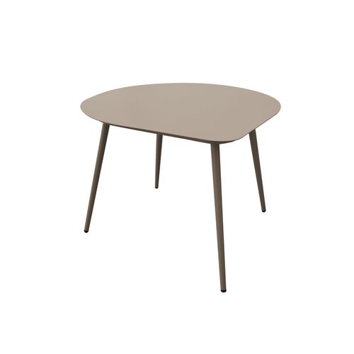 Lot De 2 Tables Basses De Jardin En Métal Ivoire Et Taupe Oliveri