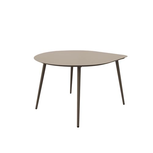 Lot De 2 Tables Basses De Jardin En Métal Ivoire Et Taupe Oliveri