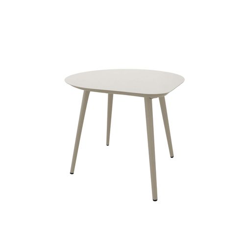 Lot De 2 Tables Basses De Jardin En Métal Ivoire Et Taupe Oliveri