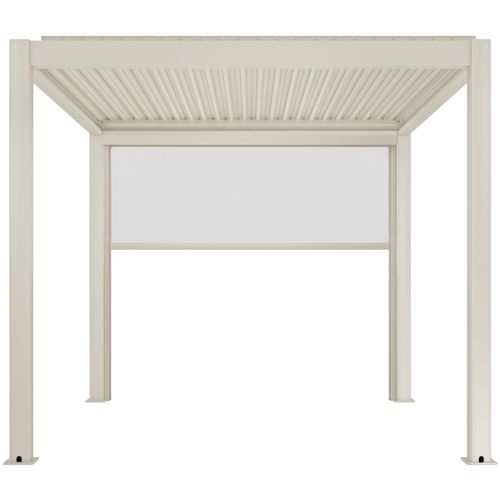 Store Pour Pergola Bioclimatique Kavala Et Thebes 2,60 X 2,32 M Crème