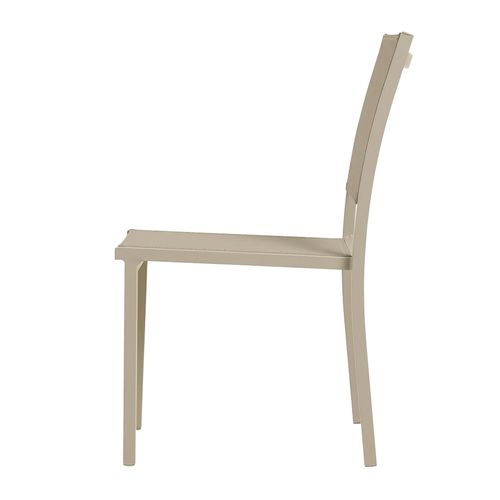 Lot De 2 Chaises De Jardin Aluminium Et Textilène Crème