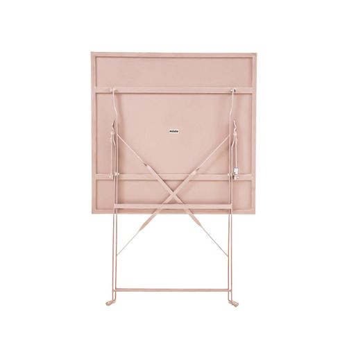 Table De Jardin Et 2 Chaises Rose Poudré