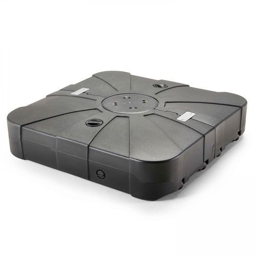 Parasol 3x3 M Inclinable + Pied à Lester Sur Roues Terracotta Malaga