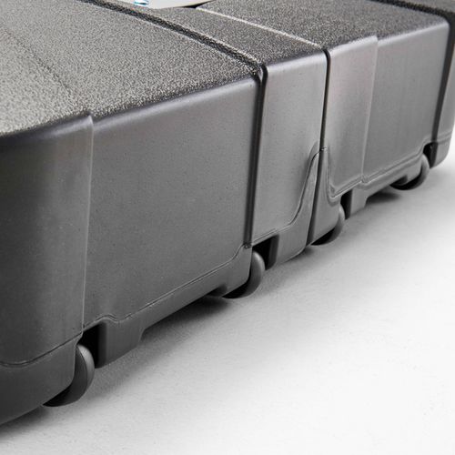 Parasol 3x3 M Inclinable + Pied à Lester Sur Roues Terracotta Malaga