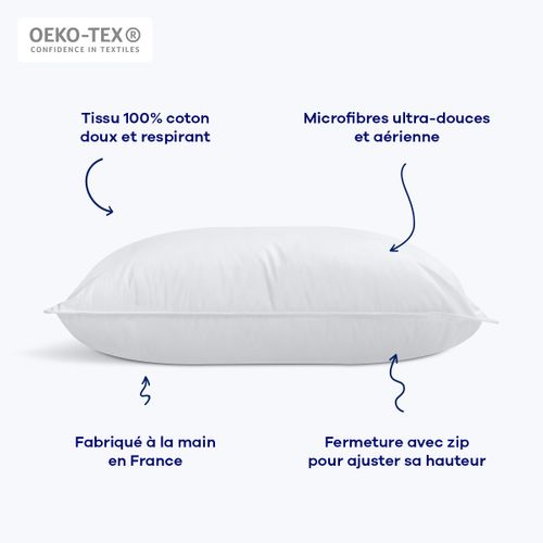 Oreiller Effet Duvet 50x70 cm