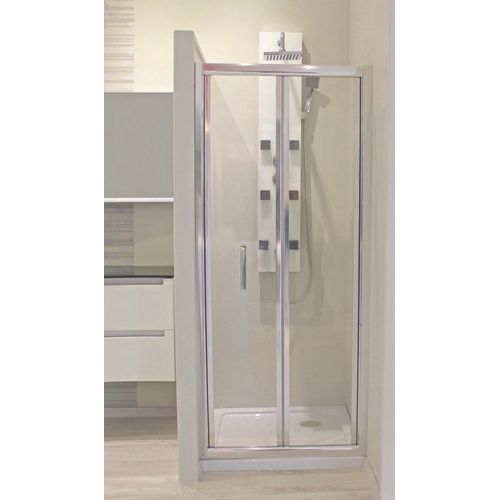 Porte De Douche Ekla - Pliante - Finition Chromé - 80x185cm