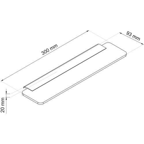 Applique LED Orientable Meg - 300mm - Aluminium Et Zamac - Chromé Brillant