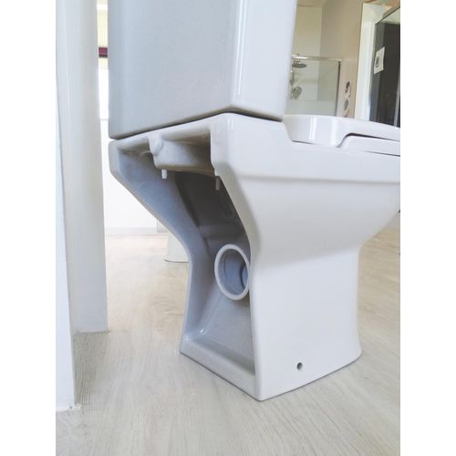 Pack Wc Clain Bride Sortie Horizontale - H75,8xl34,6x59,5cm - Céramique Blanche