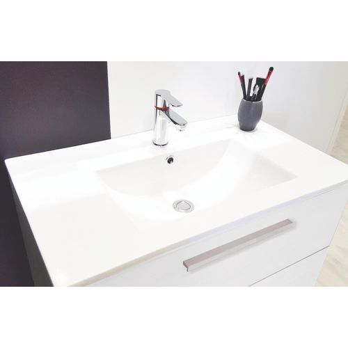 Meuble De Salle De Bain à Poser Pallas - 80cm - Blanc - Mélaminé