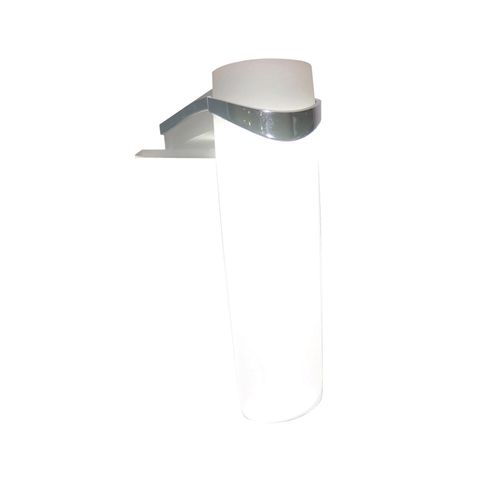 Applique LED De Salle De Bain Mary - 115mm - Abs Chromé Et Polycarbonate - Blanc Opaque