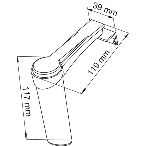 Applique LED De Salle De Bain Mary - 115mm - Abs Chromé Et Polycarbonate - Blanc Opaque