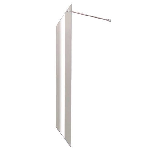 Paroi De Douche Italienne - Verre Trempé 8mm - Sérigraphie Miroir - 90x200cm