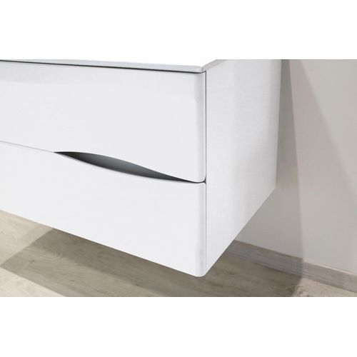 Meuble De Salle De Bain à Suspendre 2doo - L90cm - Blanc -  - Livré Monté