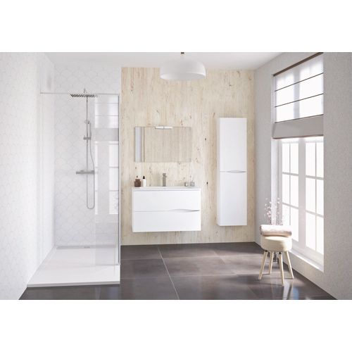 Meuble De Salle De Bain à Suspendre 2doo - L90cm - Blanc -  - Livré Monté