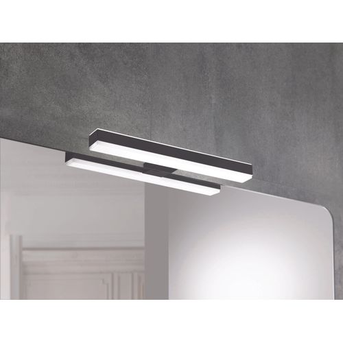 Applique LED Elise - 300mm - Corps En Abs Et Diffuseur En Ebirex - Noir Et Blanc