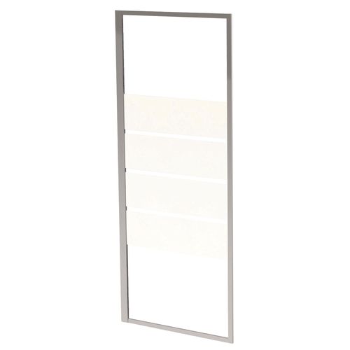 Paroi Latérale Shiva - Retour Fixe - Finition Chromé - 90x190cm