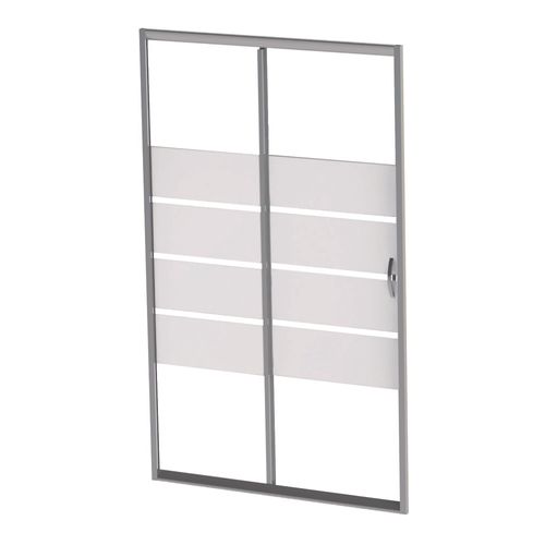 Porte De Douche Shiva - Coulissante - Finition Chromé - 160x190cm