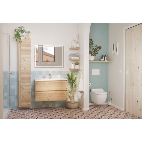 Colonne De Rangement à Suspendre Lila - 30 Cm - Bois- 1 Porte