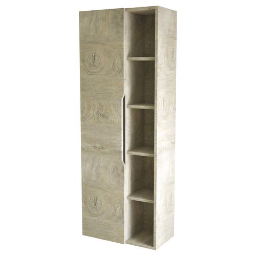 Double Colonne De Rangement à Suspendre Alaska - 50 Cm - Bois - 1 Porte