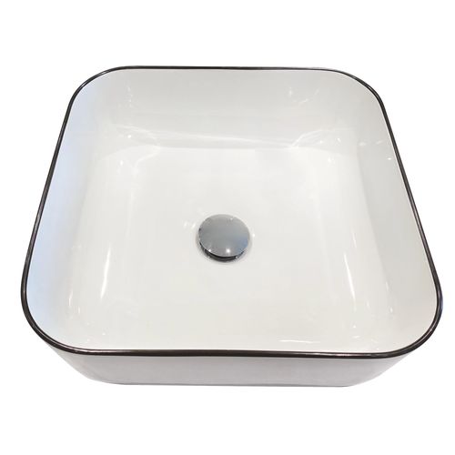 Vasque Carré à Poser Lisea - Céramique Blanche