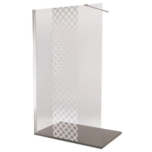 Pack Douche - Receveur Anthracite 120x80cm + Paroi En 120cm + Barre De Fixation