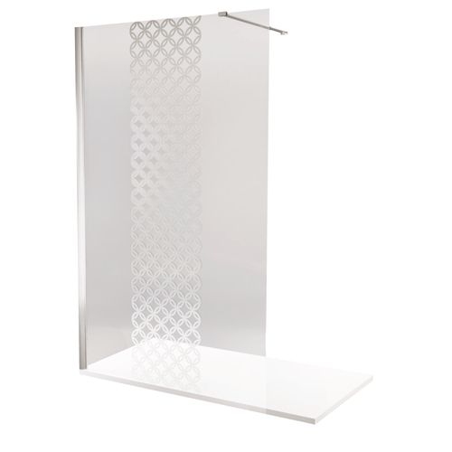 Pack Douche - Receveur Blanc 160x90cm, Paroi 120cm, Déflecteur, Barre Fixation