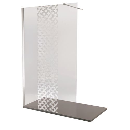 Pack Douche - Receveur Anthracite 160x80cm, Paroi 120cm, Déflecteur, Barre Fixation