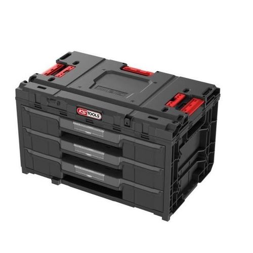 Caisse à Outils - 850.0386f - 3 Tiroirs - Rangement Modulable - Résistante à L'eau