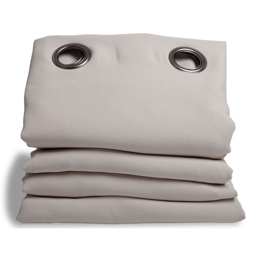 Rideau Phonique Occultant Et Thermique - 140x260 Cm - Gris Galet