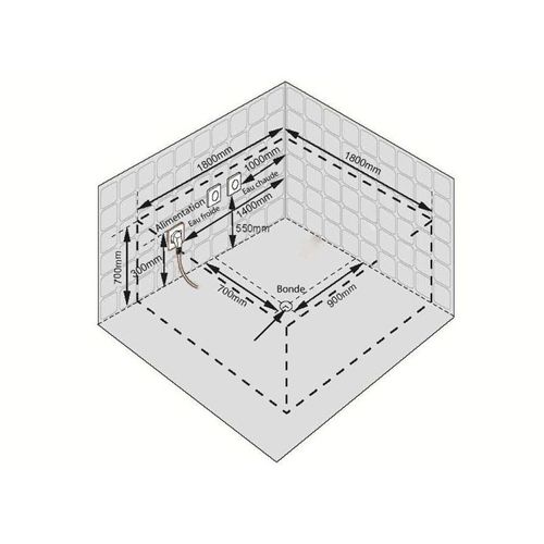 Baignoire Balnéo Elleetlui 40 Jets Whirlpool