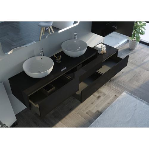 Meuble De Salle De Bain Dolce Vita Noir
