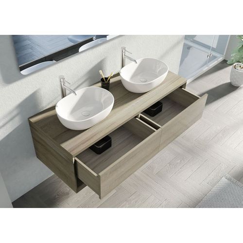 Meuble De Salle De Bain Sanza 1400 Scandinave