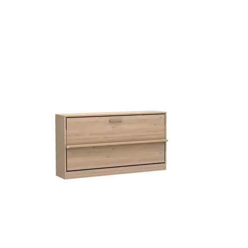 Lit Escamotable Horizontal Multimo Couchage 90x200cm Chêne
