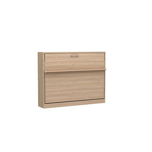 Lit Escamotable Horizontal Multimo Couchage 140x200cm Chêne