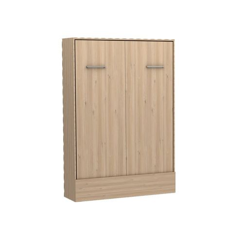 Lit Escamotable Vertical Multimo Couchage 160x200cm Chêne