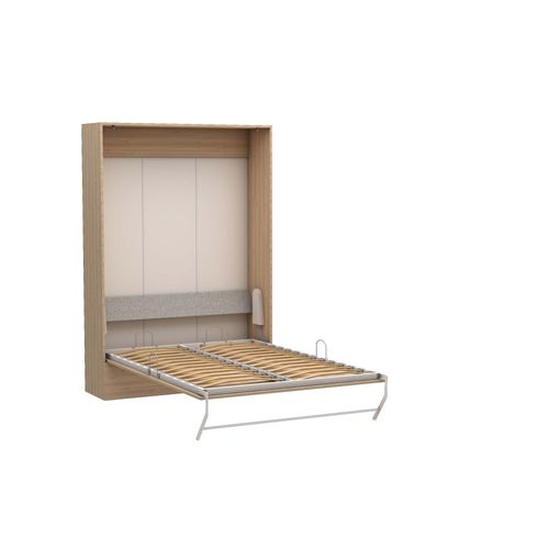 Lit Escamotable Vertical Multimo Couchage 160x200cm Chêne