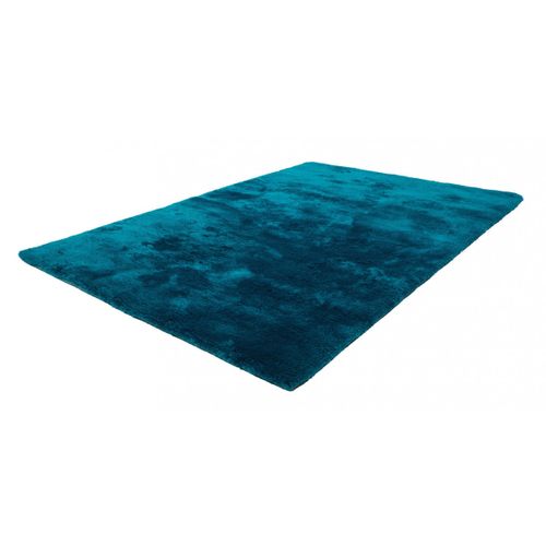 Tapis En Polyester Moelleux Calypso Bleu Pétrole 60x110