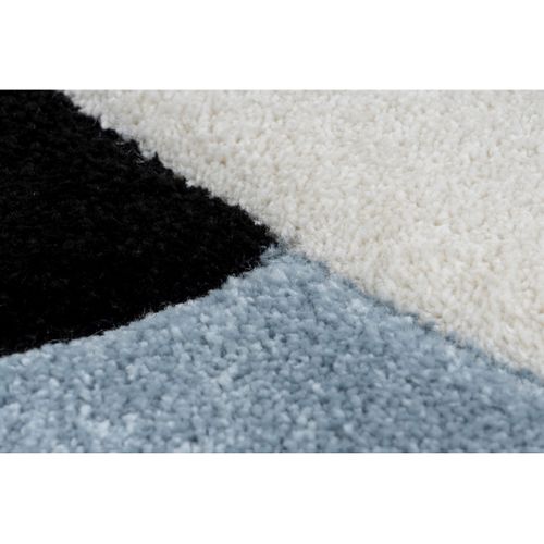 Tapis Enfant Rectangle Effet 3d Juno Bleu 80x150